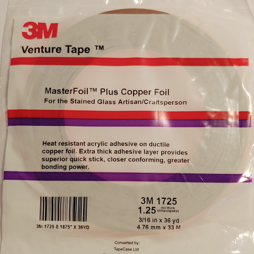 Foil Tape,1/4 in. x 6 Yd,Copper Tapecase 15D563