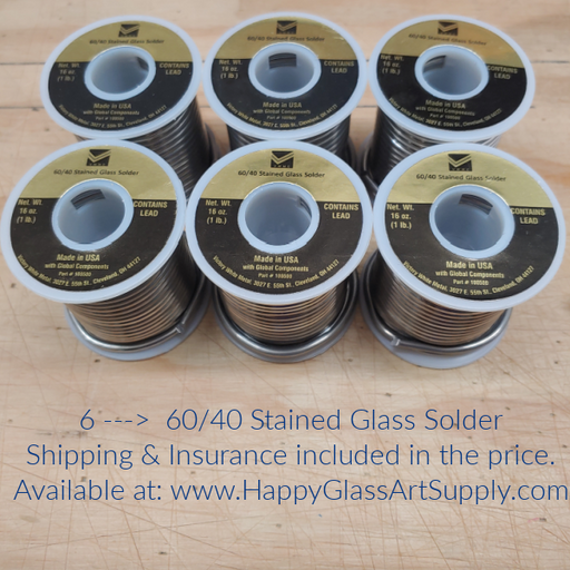 25 Pack of High Quality 60/40 Stained Glass Solder by Stellar Technical  Solder