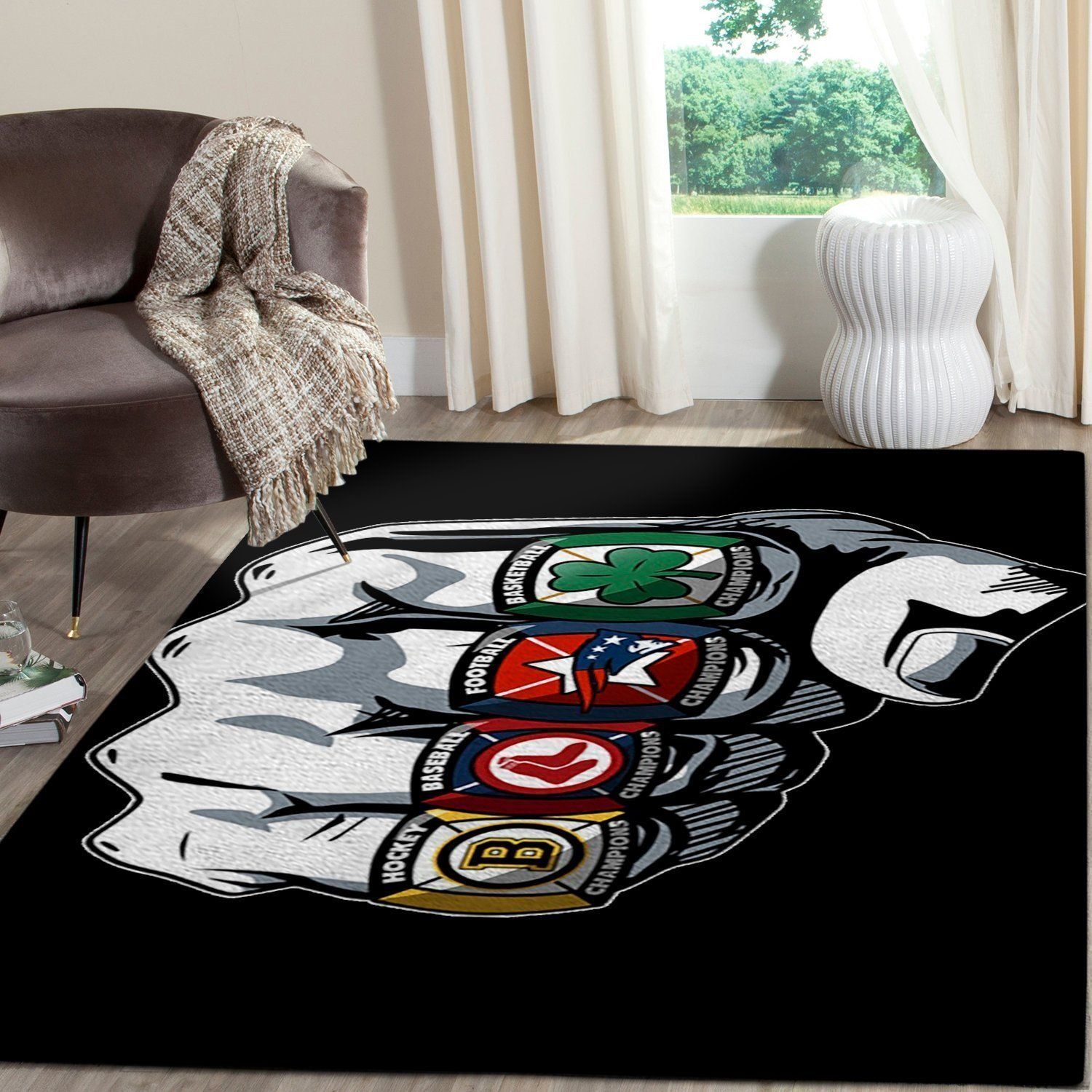 Boston Sports Area Rug Living Room Rugs Custom Carpet Floor Decor 19 Awestorms