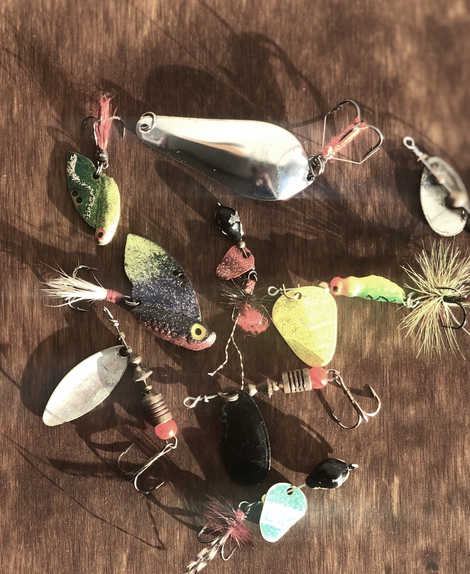 Vintage Selection Spinner Cuiller Suissex and Other Butterfly Fishing Lures  Spoons French 