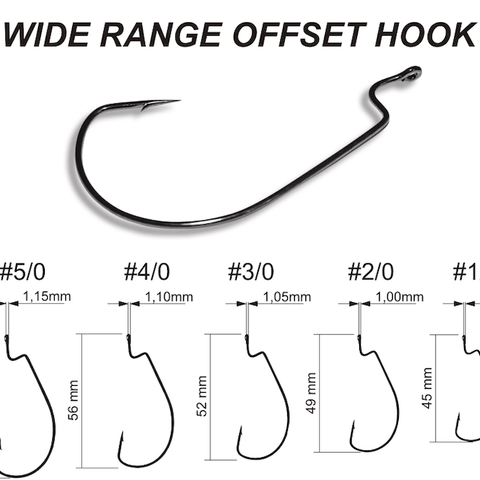 CRAZY FISH Big Game Offset Hook Texan Hook (bag) – BS-FISHING