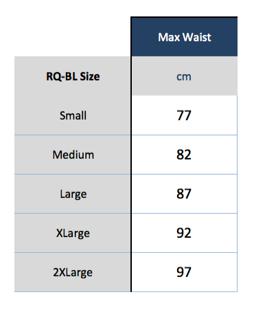 rq-bl spm029 size chart