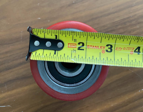 Dimensions of a replacement manual pallet jack load wheel