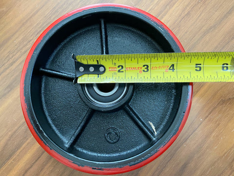 Dimensions of a replacement manual pallet jack steering wheel