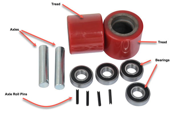 pallet jack wheel parts