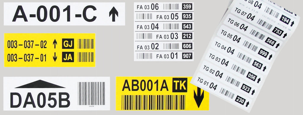 warehouse racking labels