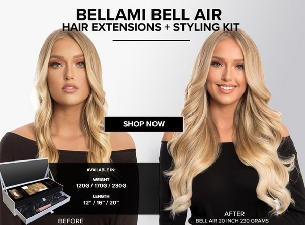 1. Bellami Hair Magnifica Blonde Clip-In Extensions - wide 9