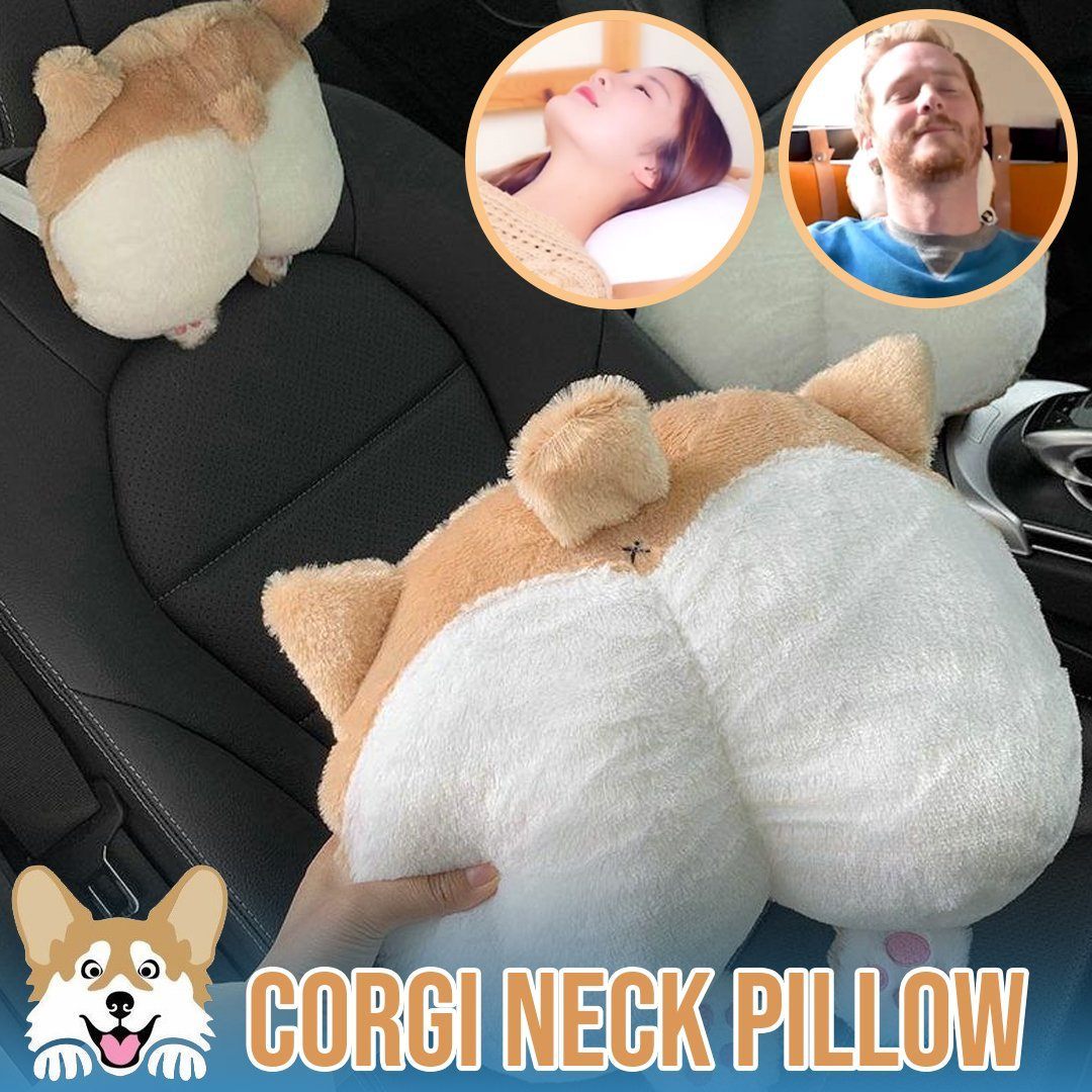 corgi neck pillow