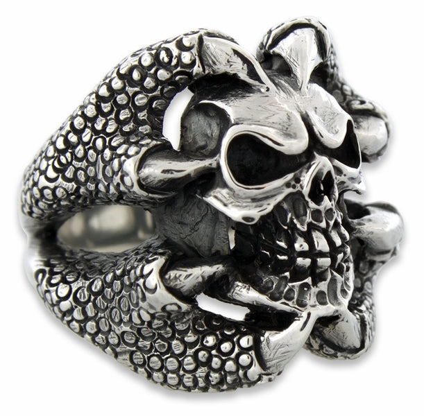 silver skull ring