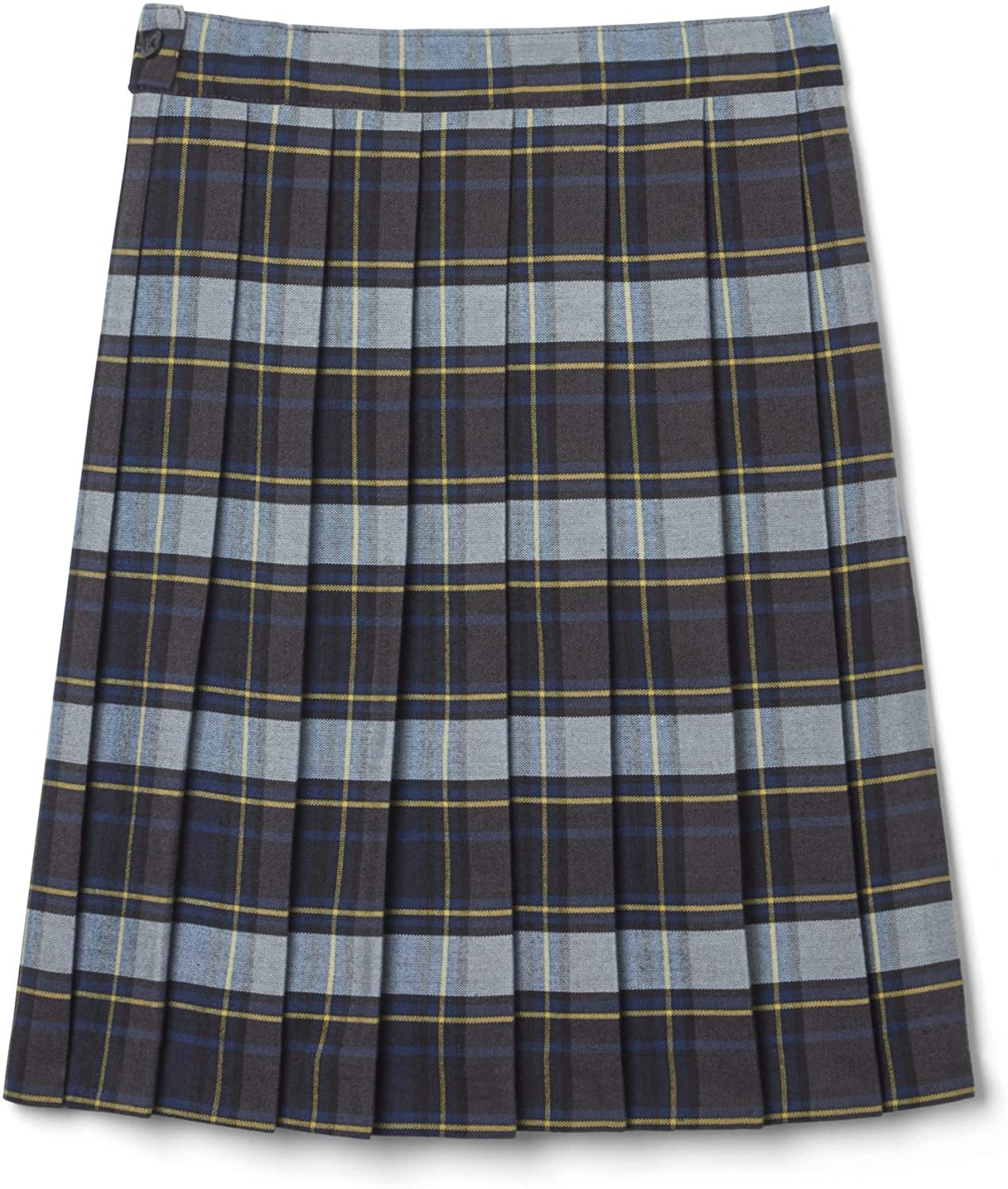 Skirt Plaid #57 (Blue/Gold Plaid) — Family Uniforms