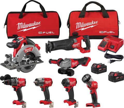 Milwaukee M18 3697-27 Kit combiné 7 outils FUEL