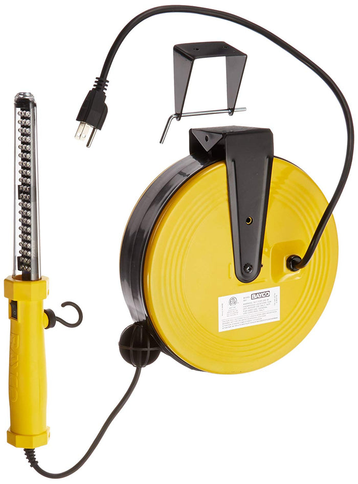 Bayco SL-864 60 LED Work Light on Metal Reel with 50-Foot Cord – MPR ...