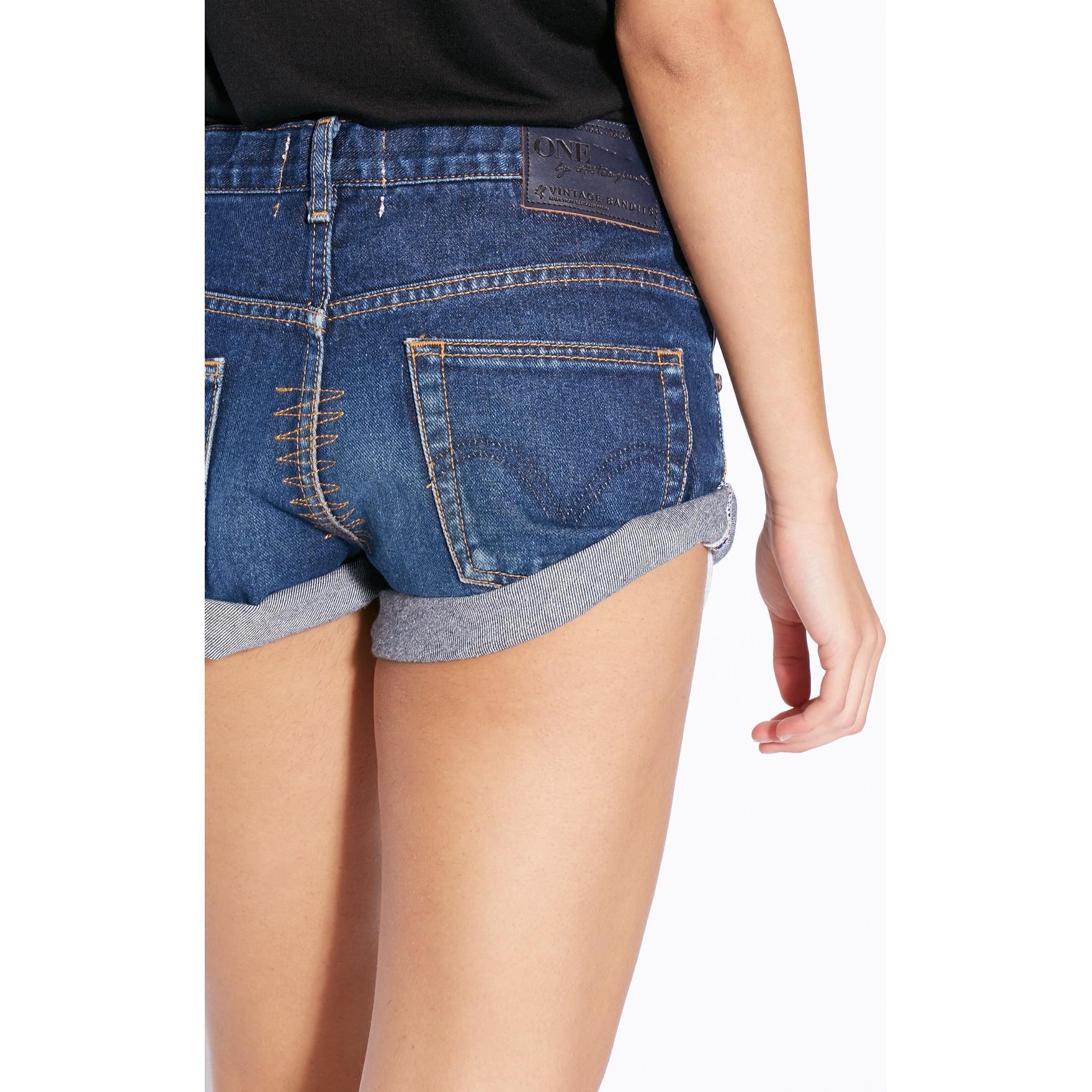 Classic Roll Cuff Denim Shorts