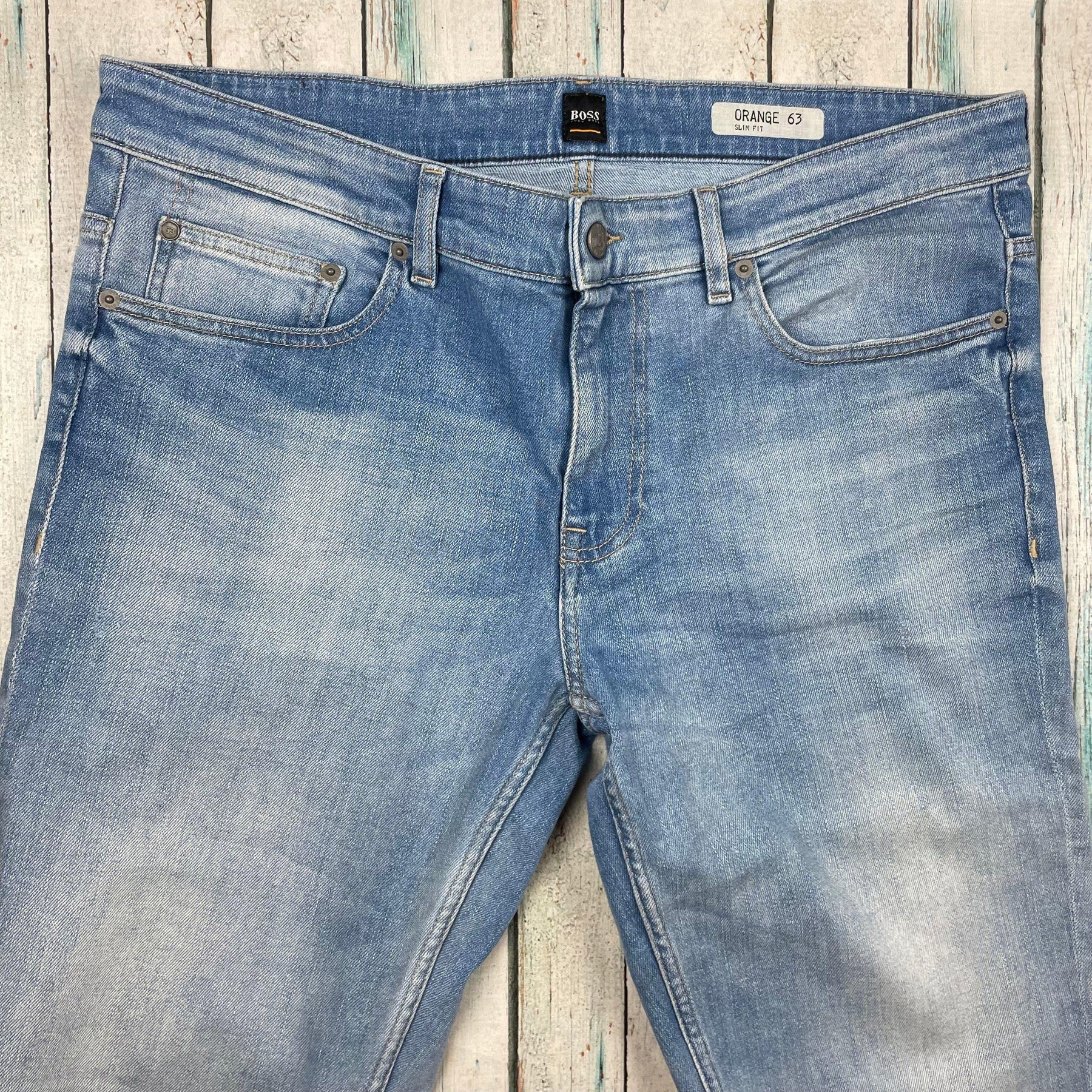 Hugo Boss 'Orange Mens Antique Wash Jeans - Size 36/34 – Jean Pool