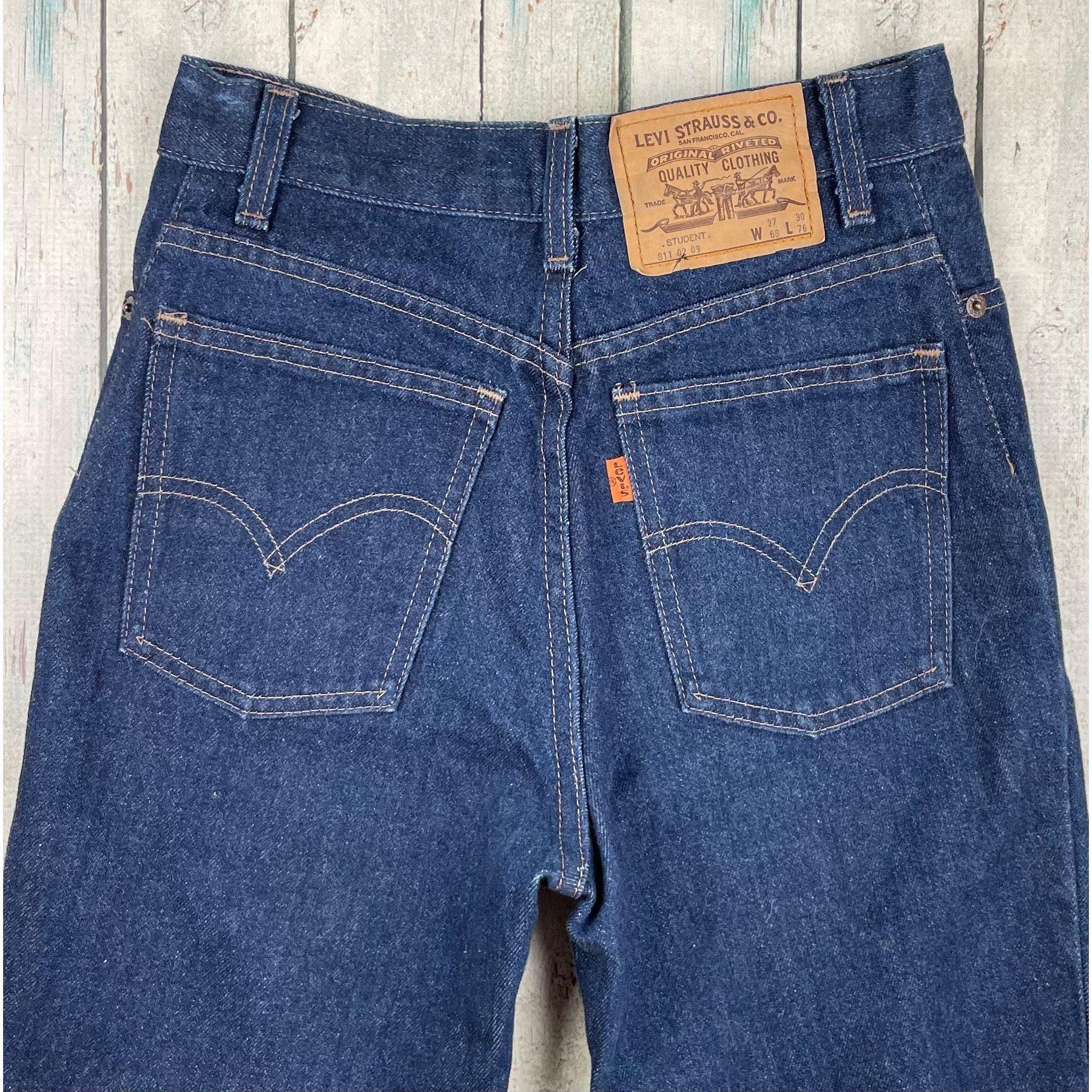 Vintage Levis 811 Orange Tab Australian Made 80's Jeans - Size 27 – Jean  Pool