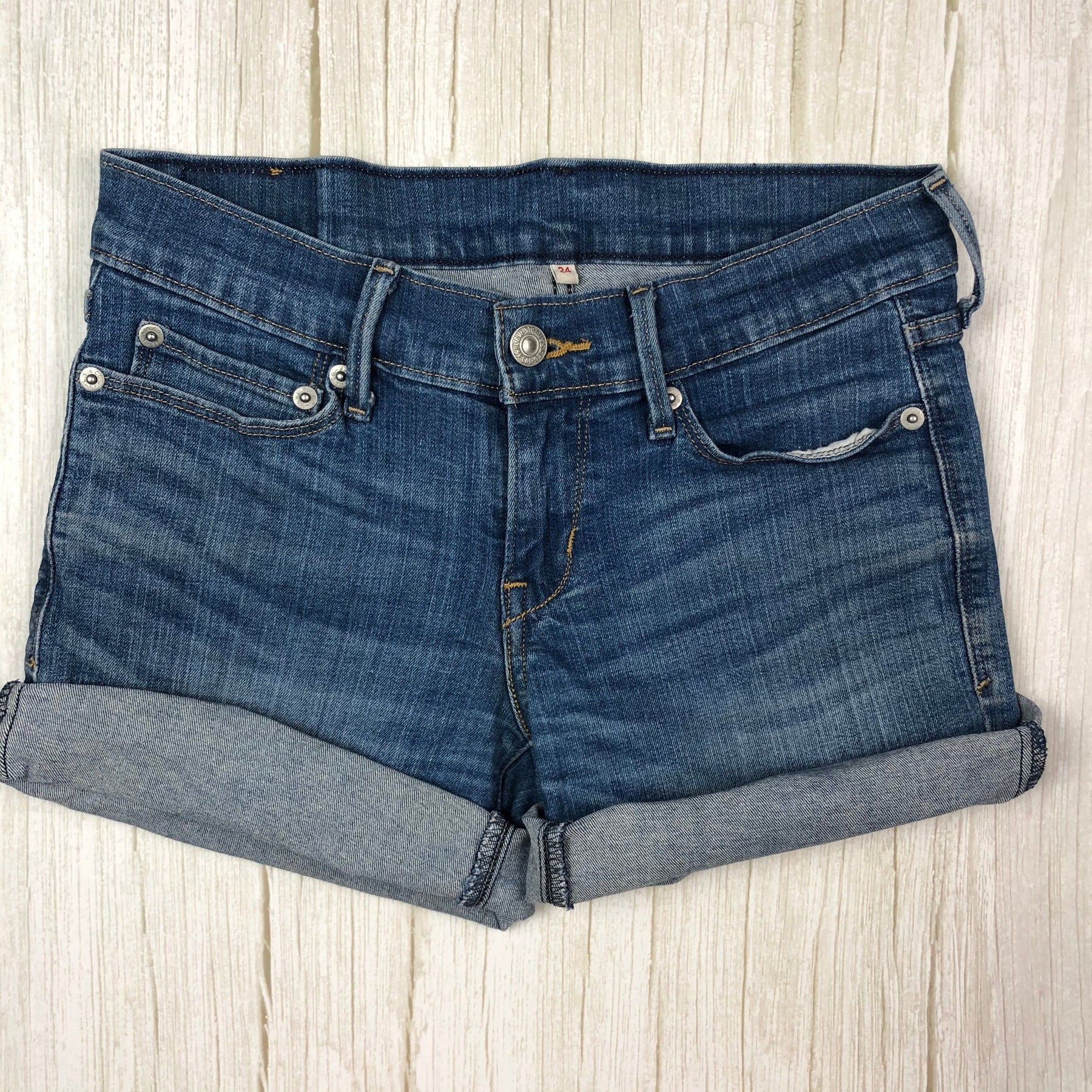 denim shorts size 24