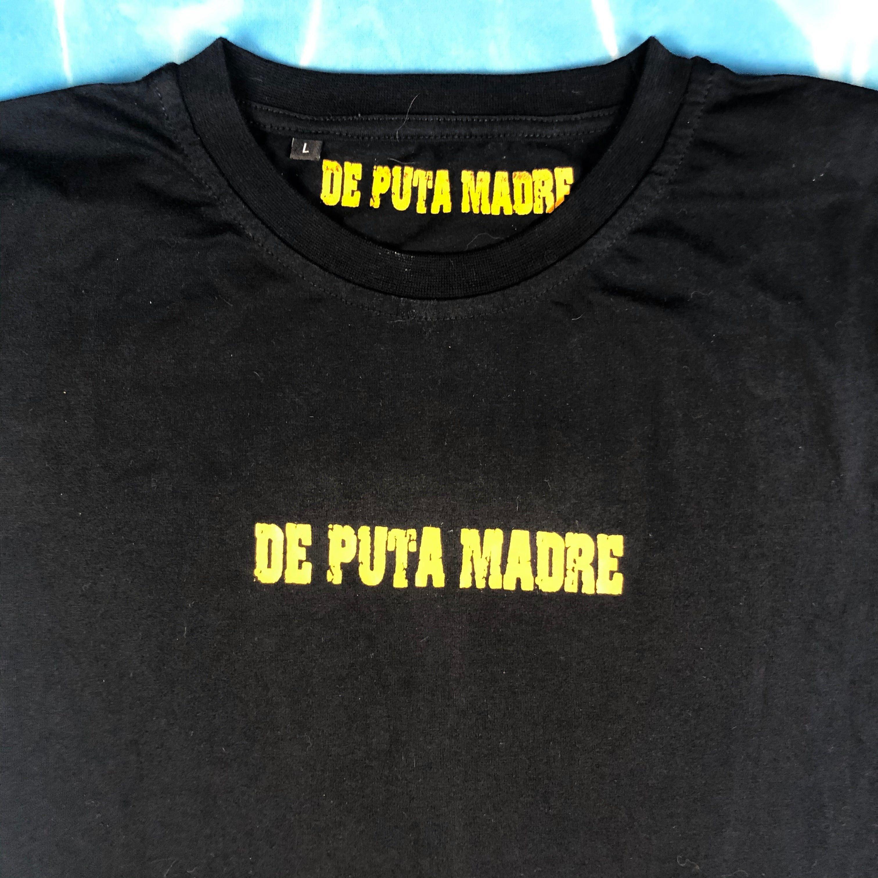 New De Puta Madre Crew Neck Black Logo T Shirt Size M Ebay