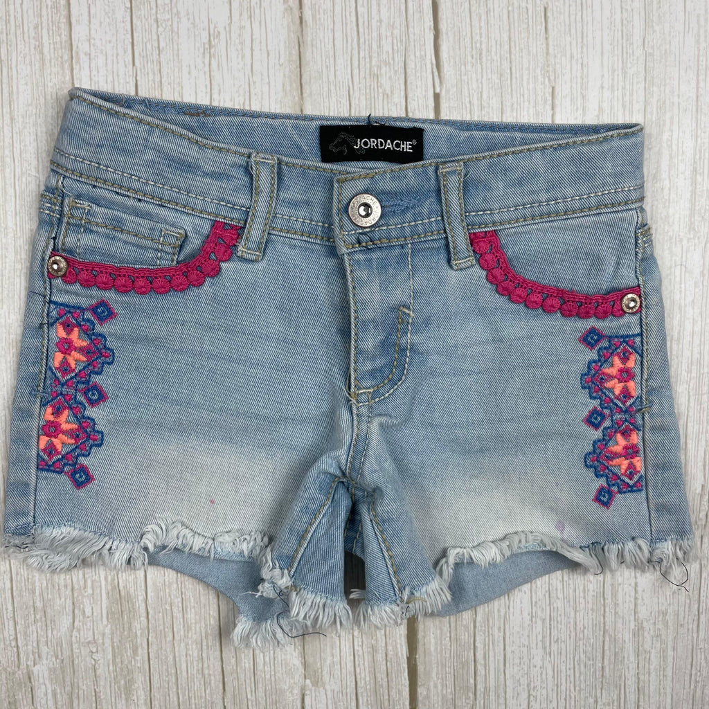 Jordache Girls 14 Jean Shorts Stars USA