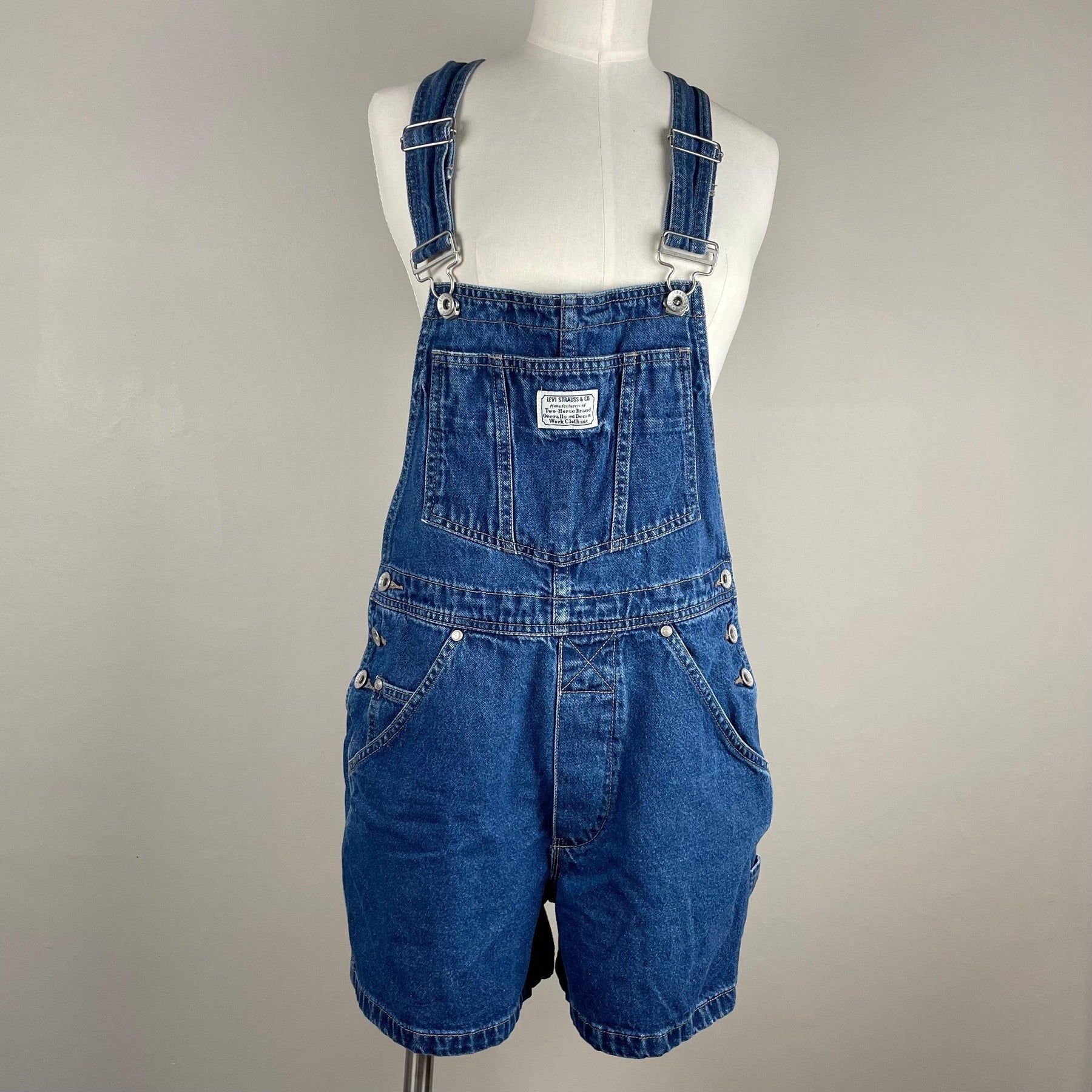 Levis Ladies Bib Front Short Bib & Brace Front Overalls -Size 8 – Jean Pool