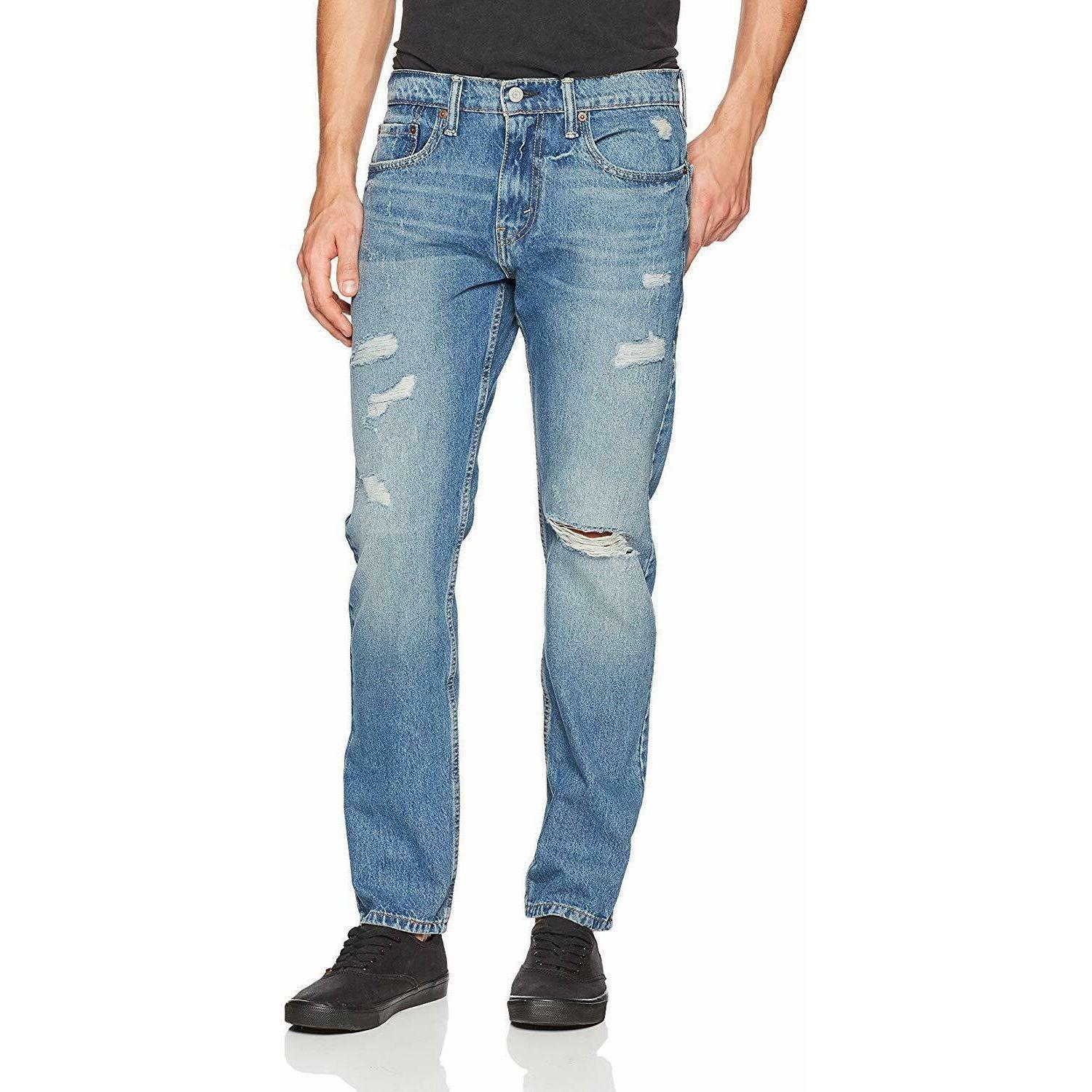 levi's 502 ripped jeans