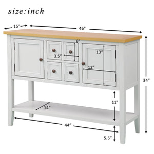 Sofa Table Buffet Table Console Tables With Four Storage Drawers