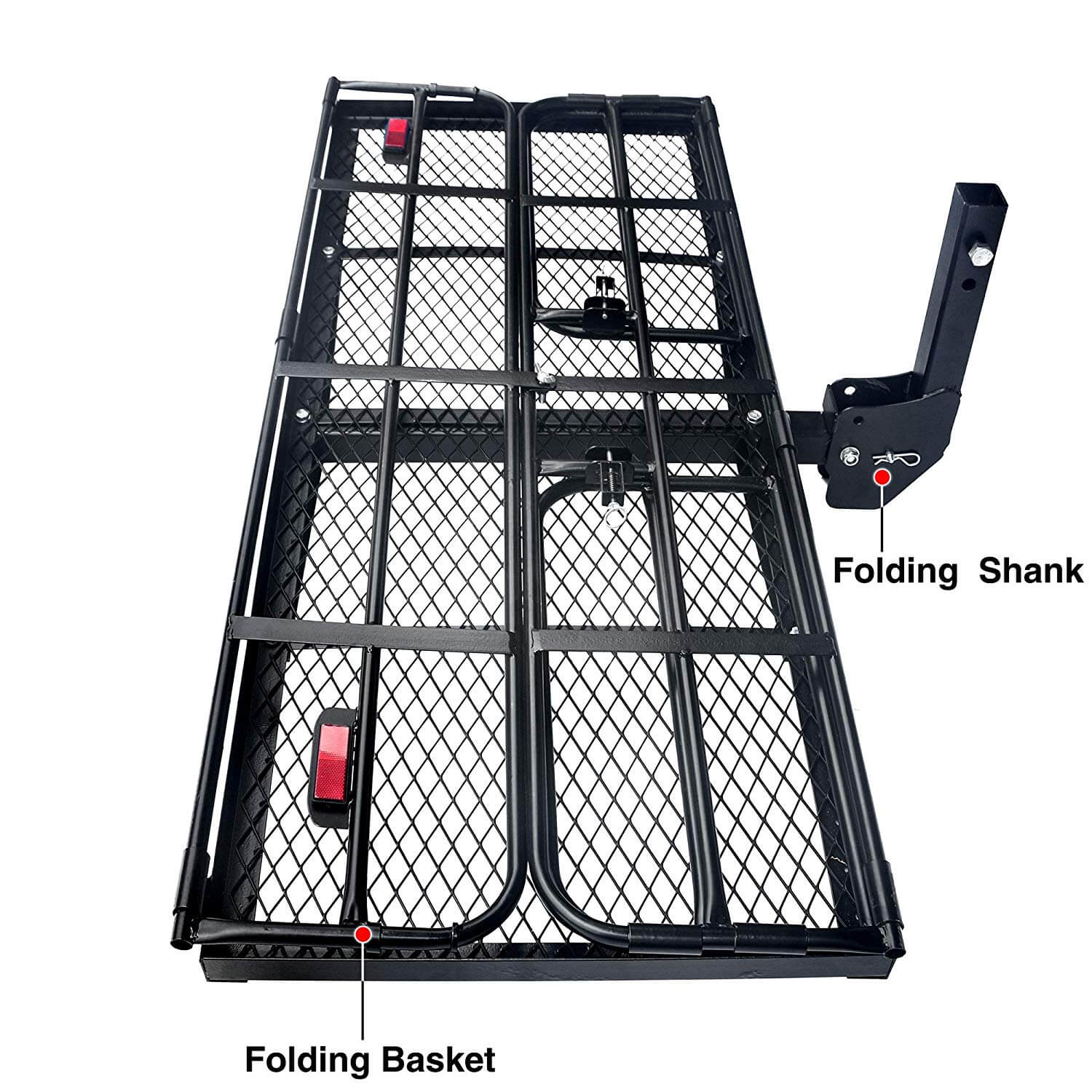 foldable hitch cargo carrier