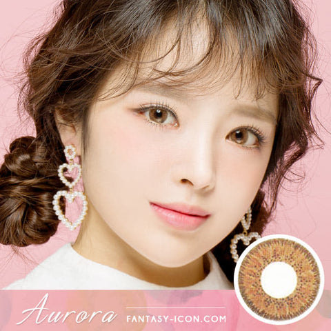 Aurora Brown Toric Lens model