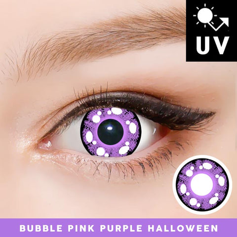 Bubble Pink Purple Halloween Contacts Violet Vampire Contacts
