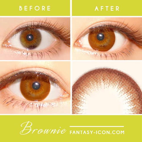 Brownie Brown Colored Contacts detail