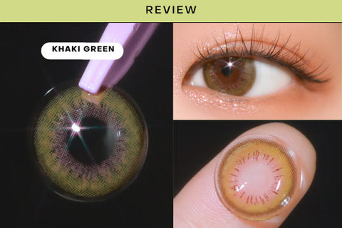 Candy khaki green contacts Silicone hydrogel review
