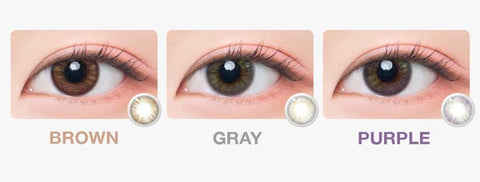 gng Charming brown contacts gray contact purple