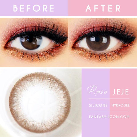 Rose JeJe Chocolate Brown Contacts - Lens Detail