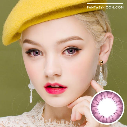 Ella Pink Contacts Model
