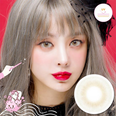 Fantasy aurora 3d bosque Contacts beige gray