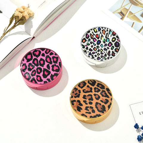 Fashion Leopard Contact Lenses Case - Random / 1 Set Cute Contact Lens Box