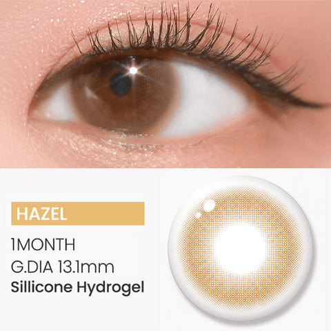 Flora touch hazel brown contacts