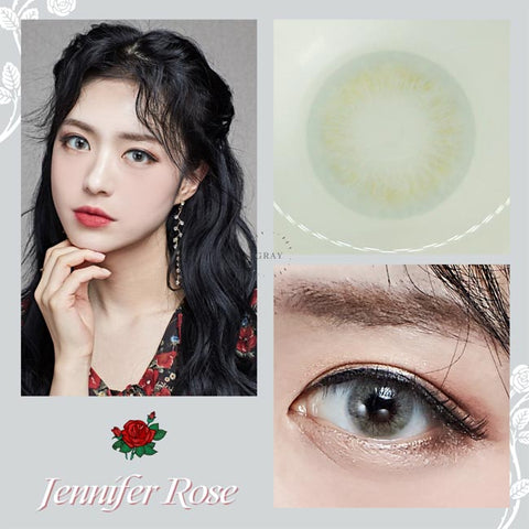 Rose white Gray Colored Contact Lens