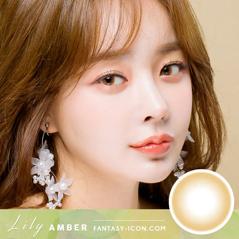 Lily Amber Brown Colored Contacts 