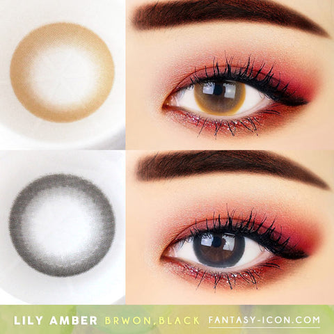 Lily Amber Colored Contacts 