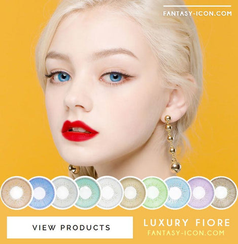 Luxury Fiore Blue Colored Contact Lenses 9