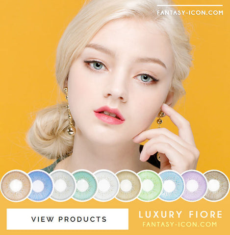 Luxury Fiore Dark Grey Colored Contact Lenses 8