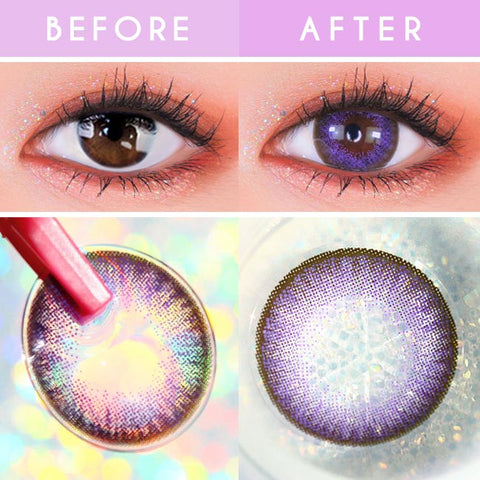 Luz Dali Extra Violet Contacts | Purple Circle Lens Detail
