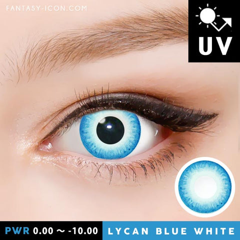 Lycan Blue white Contacts