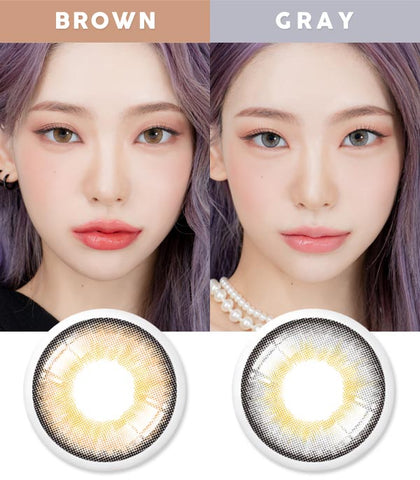 Newtro Silicone hydrogel brown gray contacts