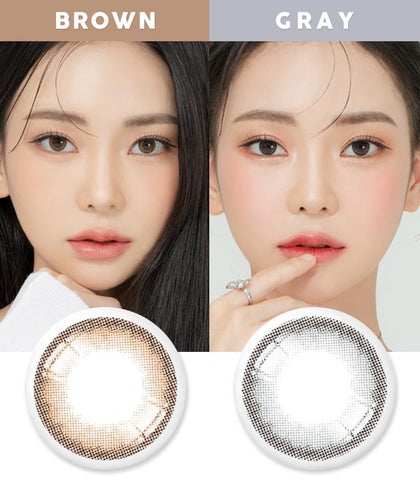 Secret brown gray color contacts