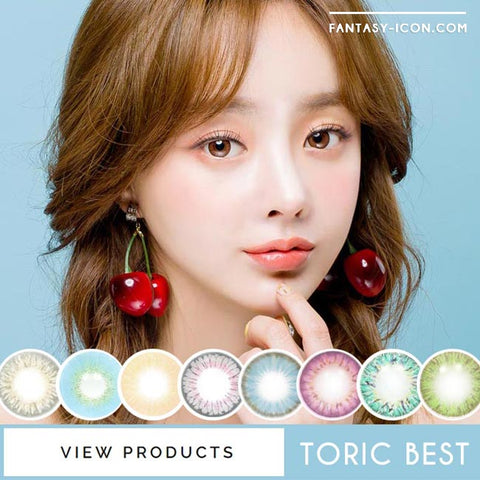 Brown Toric Colored Contacts for Astigmatism - Milky Chocoview 5