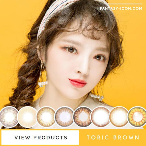 Toric Colored Contacts for Astigmatism - Milky Dali Brown Black 4