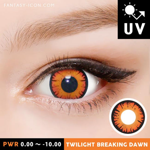 Twilight Breaking Dawn Red Orange Contacts Vampire Contacts