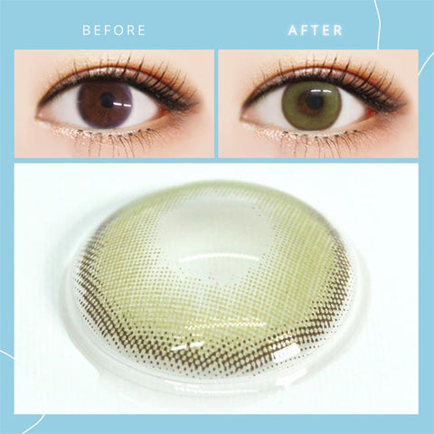 green contacts Natural Lenses