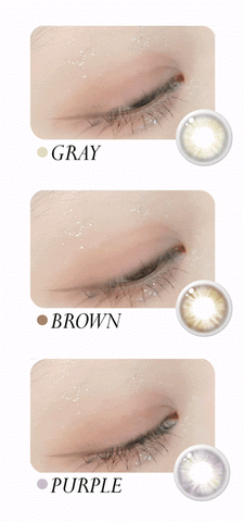 gng Charming color contacts Silicone hydrogel Lens brown,gray,purple